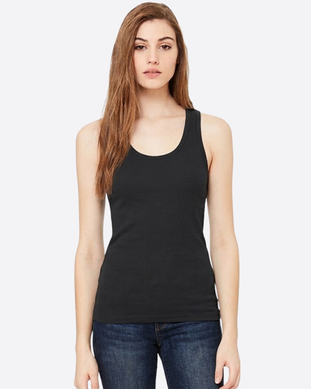 BELLA + CANVAS Women’s Baby Rib Tank Top for Slim Fit Styling & Layering Essentials